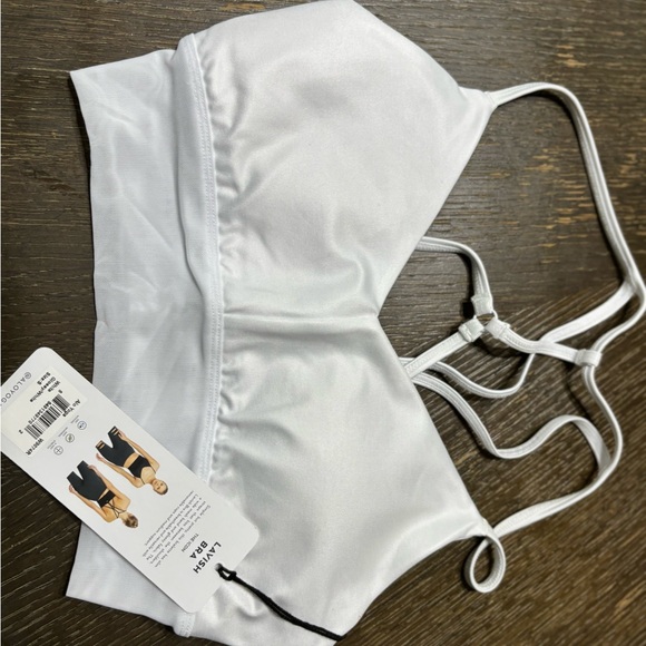 ALO Yoga White Sports Bra - Picture 1 of 1